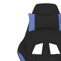 Thumbnail for Gaming-Stuhl mit Massagefunktion Schwarz und Blau Stoff
