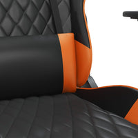 Thumbnail for Gaming-Stuhl mit Massagefunktion Schwarz und Orange Kunstleder