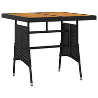 Thumbnail for 5-tlg. Garten-Essgruppe Poly Rattan Schwarz
