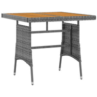 Thumbnail for 5-tlg. Garten-Essgruppe Poly Rattan Grau