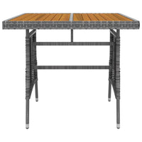 Thumbnail for 5-tlg. Garten-Essgruppe Poly Rattan Grau