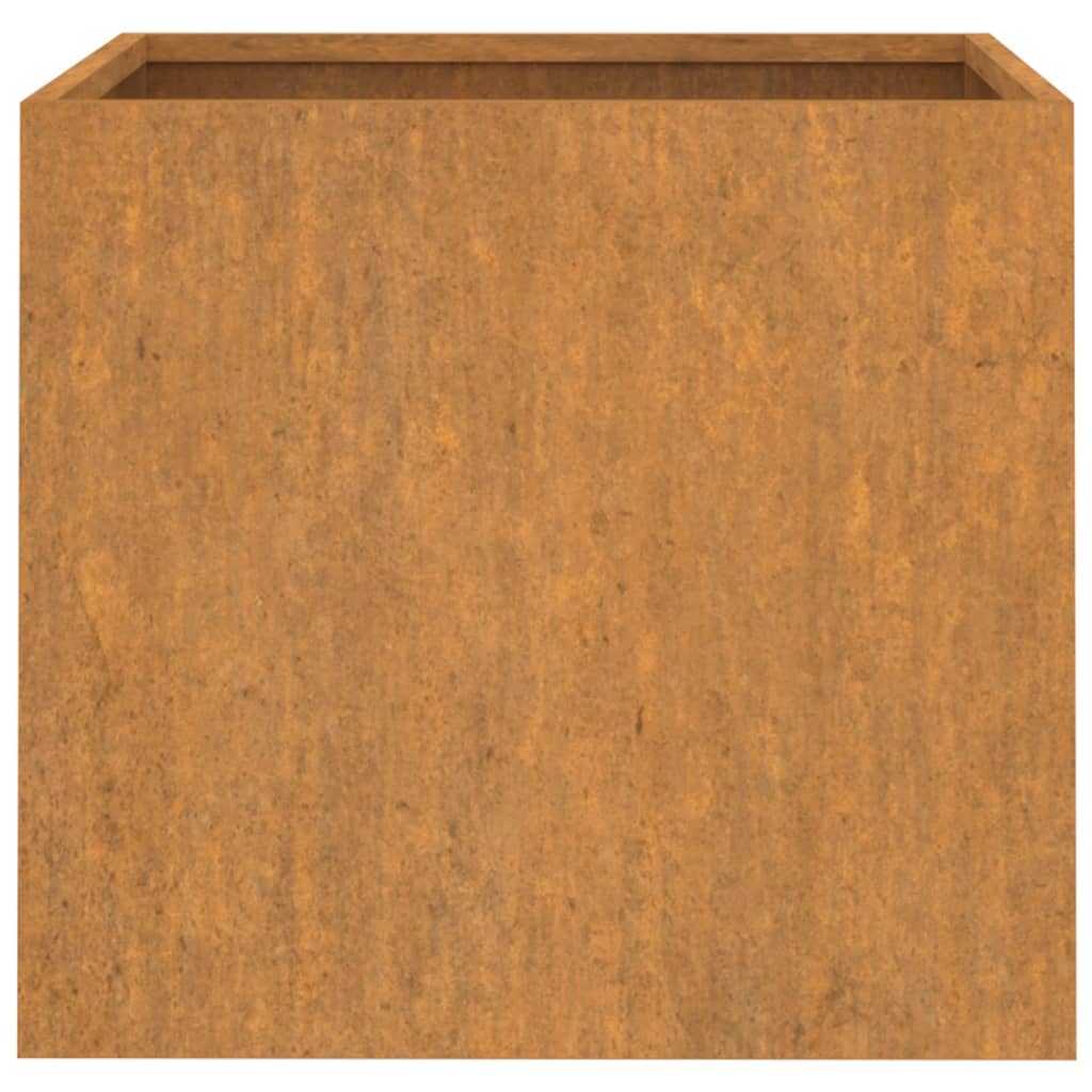 Pflanzkübel 2 Stk. Rostig 32x30x29 cm Cortenstahl