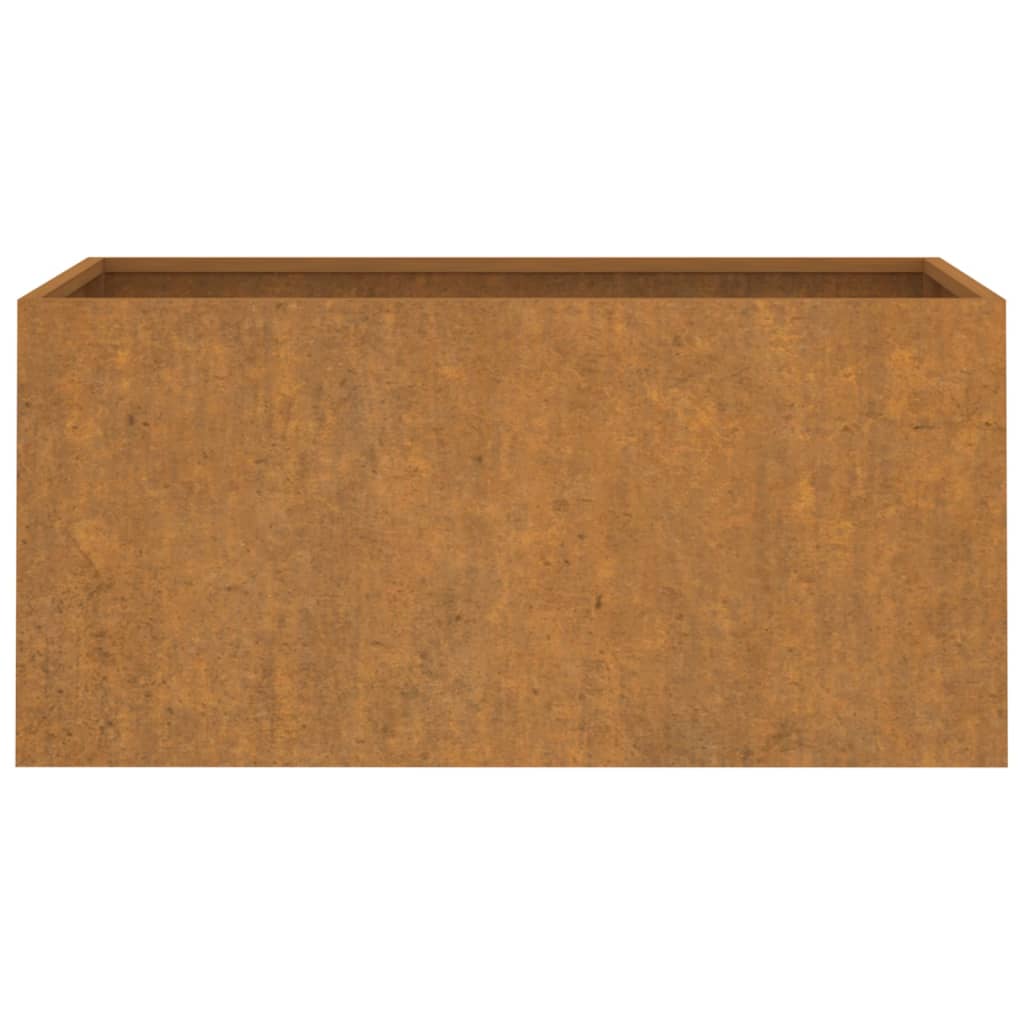 Pflanzkübel Rostig 62x30x29 cm Cortenstahl