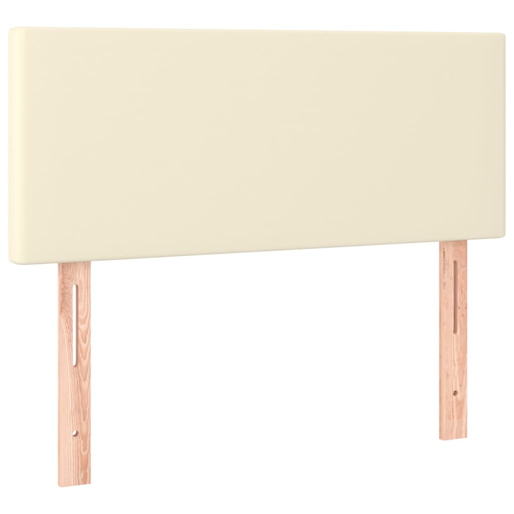 Kopfteil Creme 90x5x78/88 cm Kunstleder
