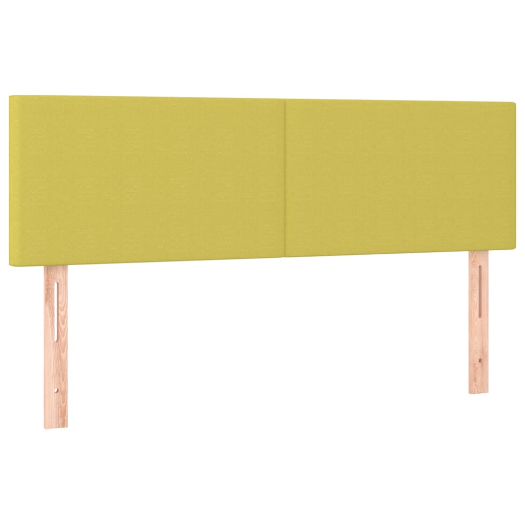 Kopfteile 2 Stk. Grün 72x5x78/88 cm Stoff