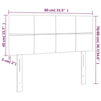 Thumbnail for Kopfteil Dunkelgrün 80x5x78/88 cm Samt