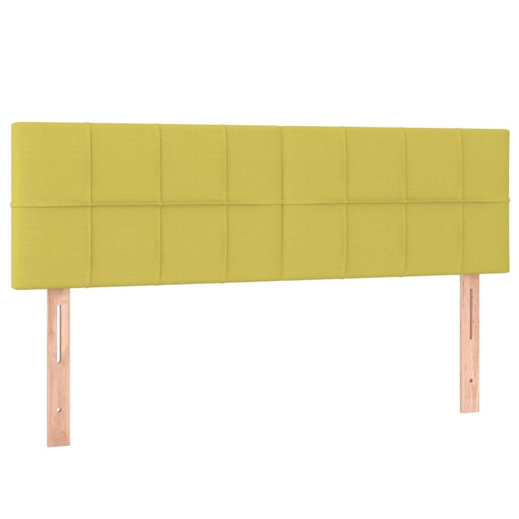 Kopfteile 2 Stk. Grün 72x5x78/88 cm Stoff
