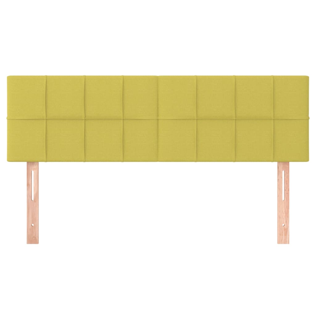 Kopfteile 2 Stk. Grün 72x5x78/88 cm Stoff