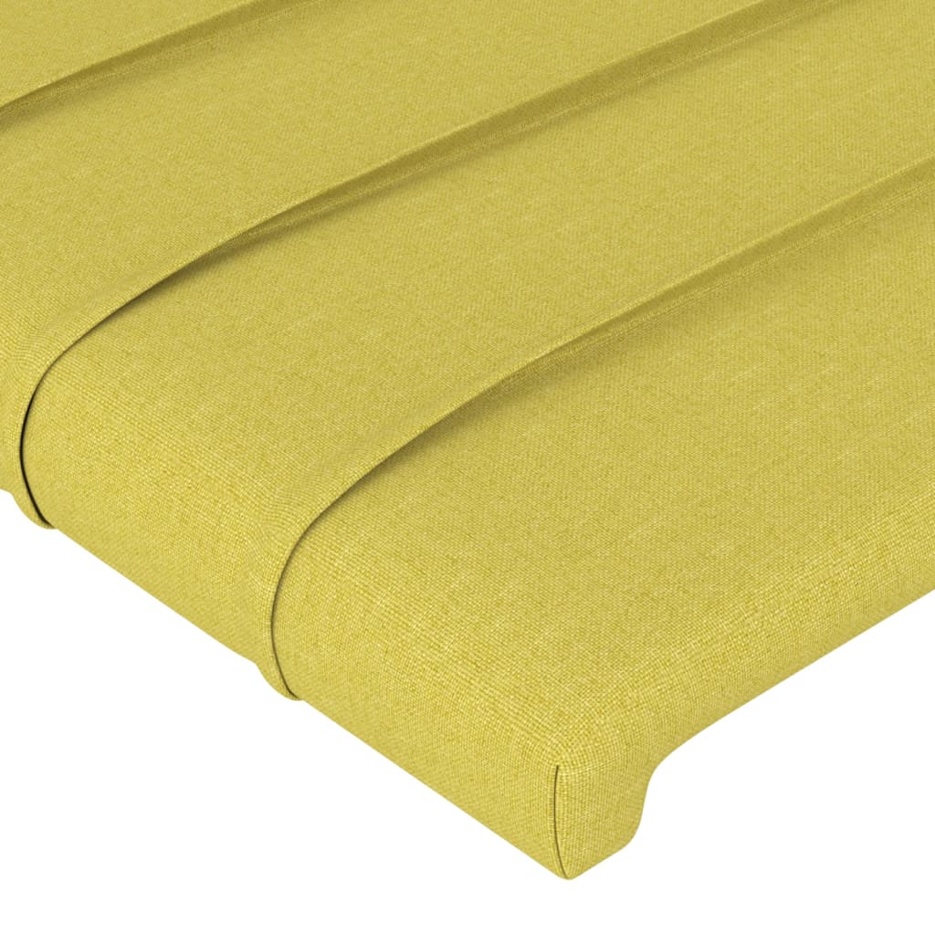 Kopfteil Grün 100x5x78/88 cm Stoff