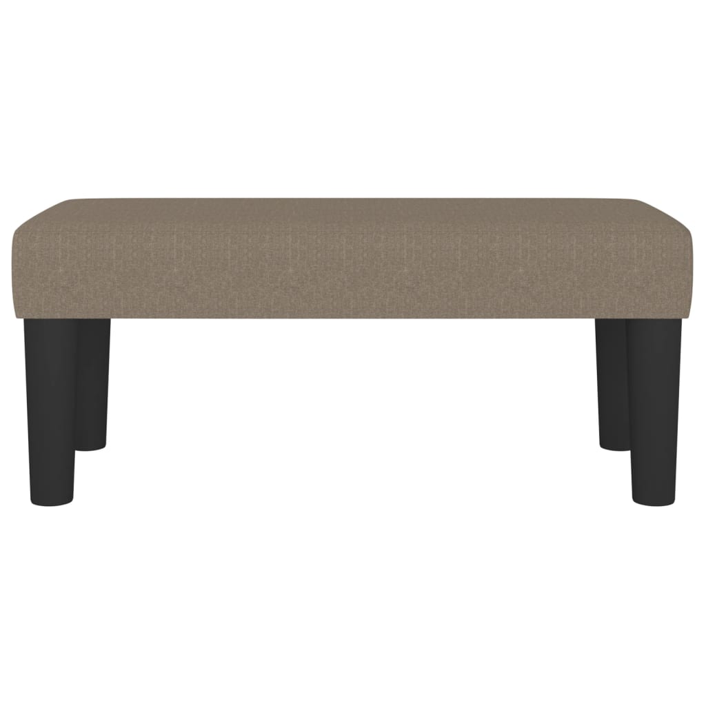 Sitzbank Taupe 70x30x30 cm Stoff