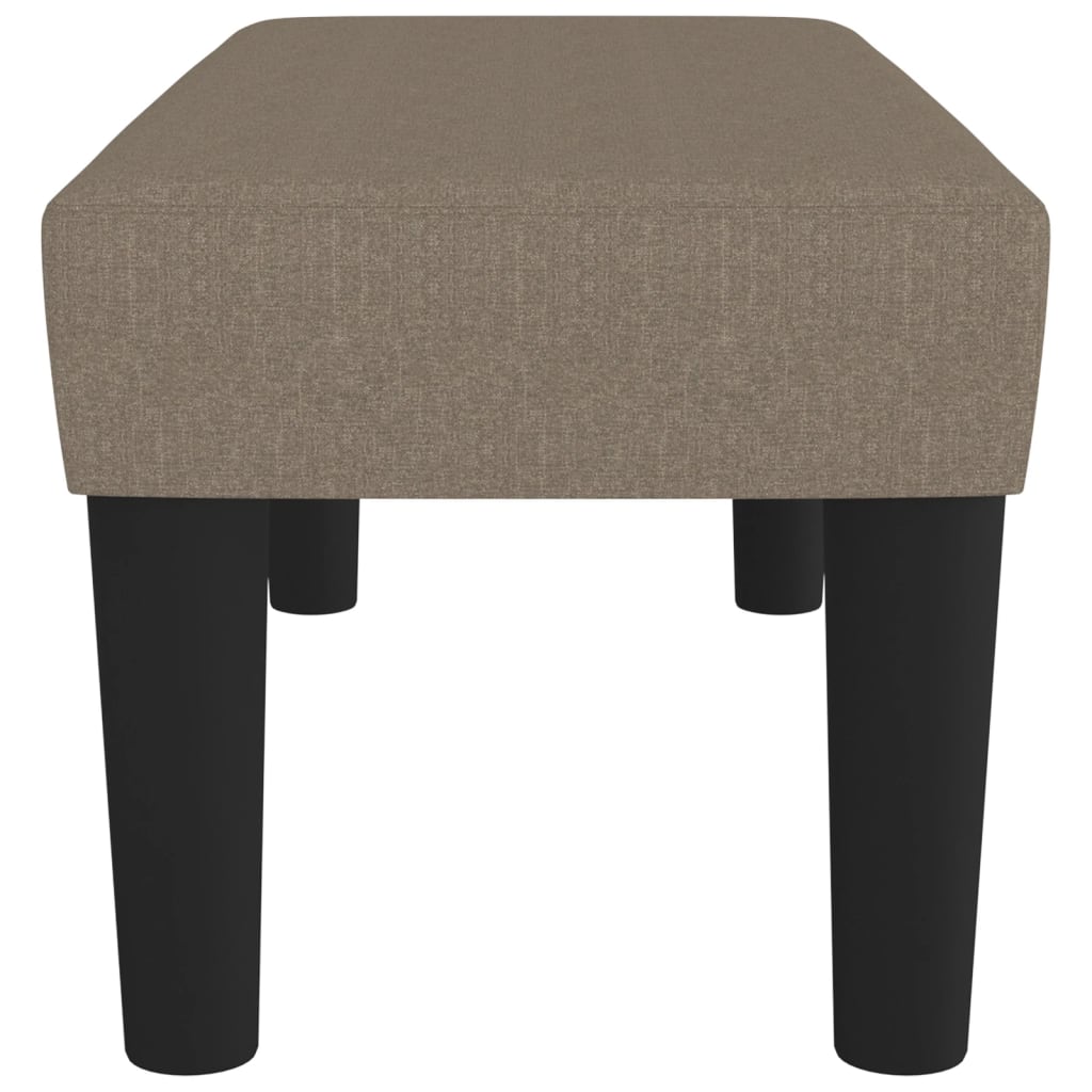 Sitzbank Taupe 70x30x30 cm Stoff