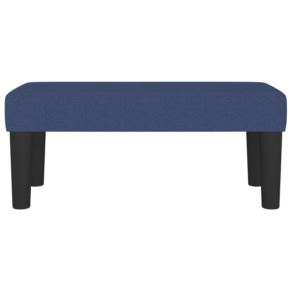 Sitzbank Blau 70x30x30 cm Stoff