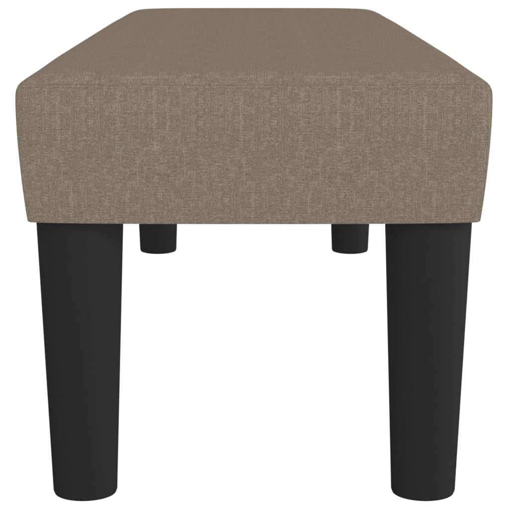 Sitzbank Taupe 100x30x30 cm Stoff