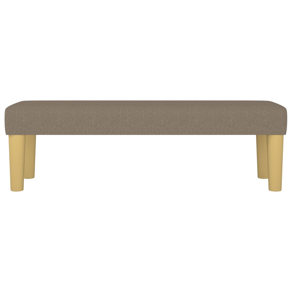 Sitzbank Taupe 100x30x30 cm Stoff
