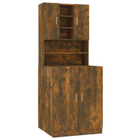 Thumbnail for Waschmaschinenschrank Räuchereiche Holzwerkstoff