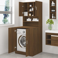 Thumbnail for Waschmaschinenschrank Braun Eichen-Optik Holzwerkstoff