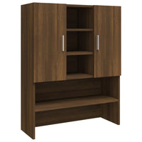 Thumbnail for Waschmaschinenschrank Braun Eichen-Optik Holzwerkstoff
