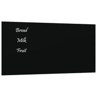 Thumbnail for Magnettafel Wandmontage Schwarz 60x30 cm Hartglas