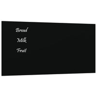 Thumbnail for Magnettafel Wandmontage Schwarz 40x20 cm Hartglas