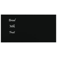 Thumbnail for Magnettafel Wandmontage Schwarz 40x20 cm Hartglas