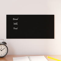 Thumbnail for Magnettafel Wandmontage Schwarz 40x20 cm Hartglas