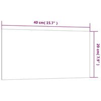 Thumbnail for Magnettafel Wandmontage Weiß 40x20 cm Hartglas