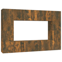 Thumbnail for 8-tlg. TV-Schrank-Set Räuchereiche Holzwerkstoff