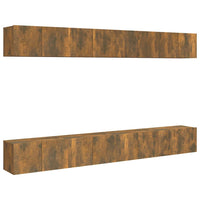 Thumbnail for 8-tlg. TV-Schrank-Set Räuchereiche 60x30x30 cm Holzwerkstoff