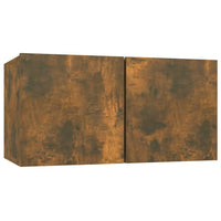 Thumbnail for 8-tlg. TV-Schrank-Set Räuchereiche 60x30x30 cm Holzwerkstoff