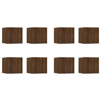 Thumbnail for TV-Wandschränke 8 Stk. Braun Eiche 30,5x30x30 cm