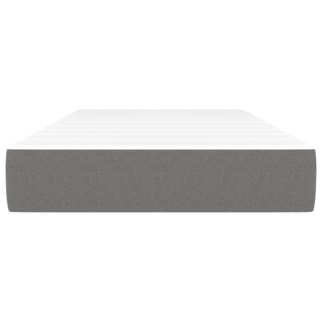 Taschenfederkernmatratze Dunkelgrau 80x200x20 cm Stoff