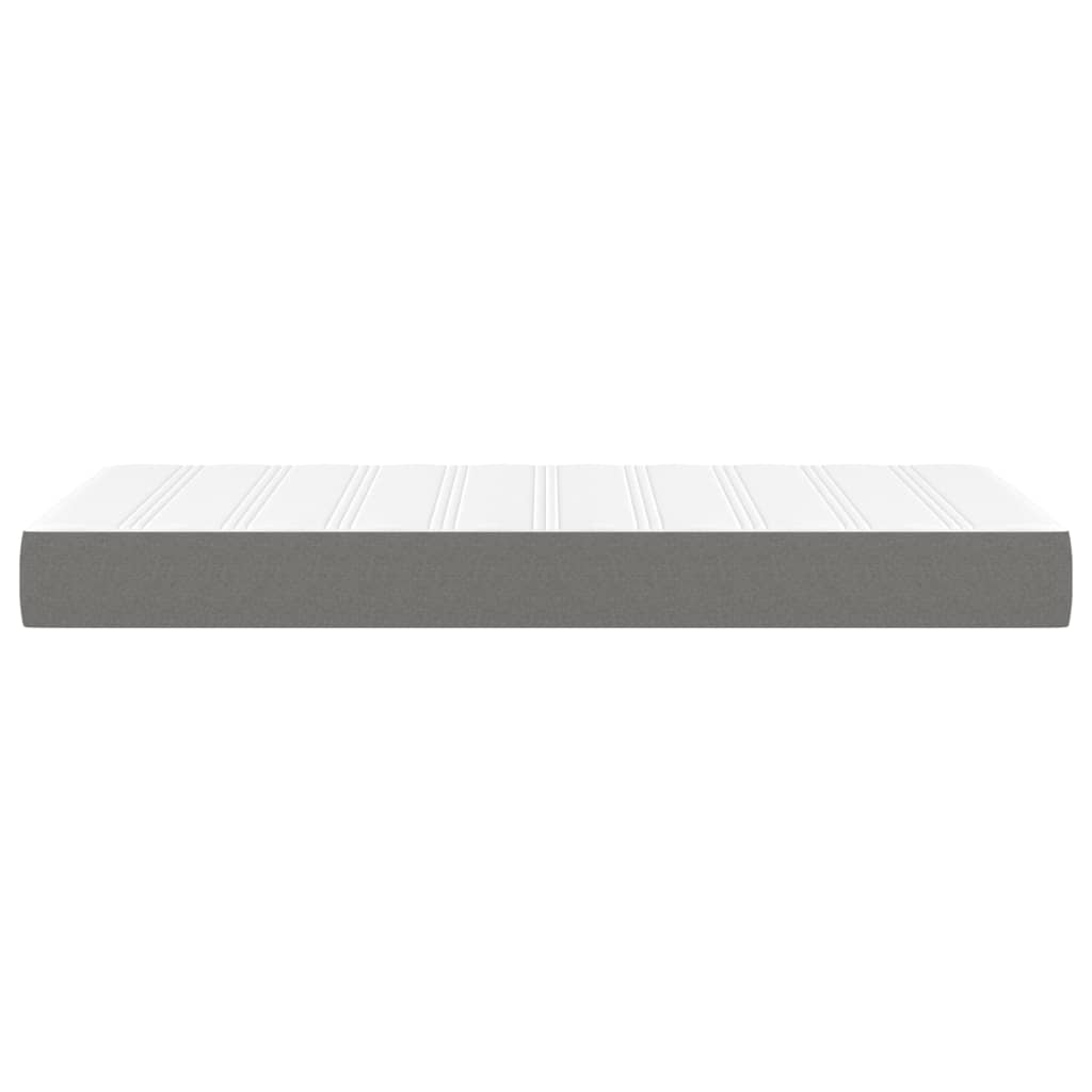 Taschenfederkernmatratze Dunkelgrau 80x200x20 cm Stoff