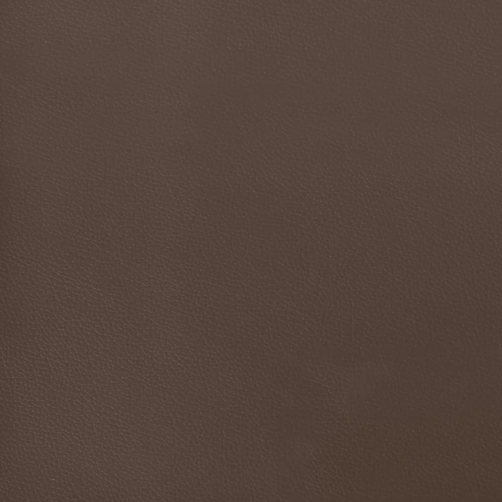 Taschenfederkernmatratze Braun 80x200x20 cm Kunstleder