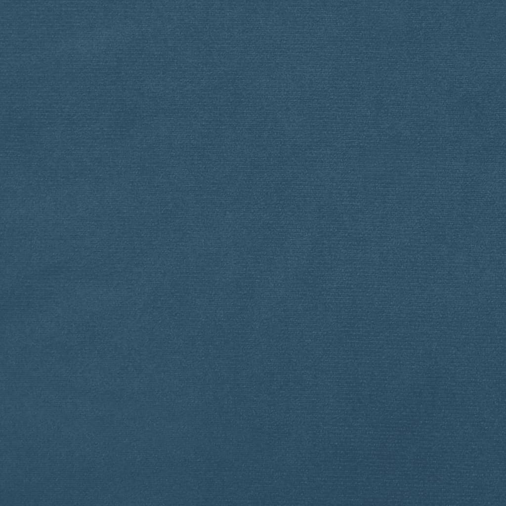 Taschenfederkernmatratze Dunkelblau 80x200x20 cm Samt