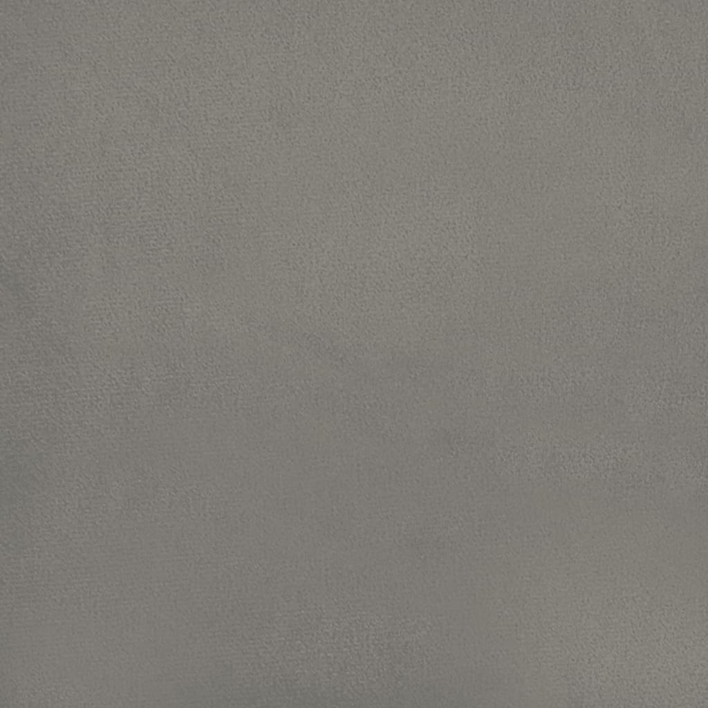 Taschenfederkernmatratze Hellgrau 90x190x20 cm Samt