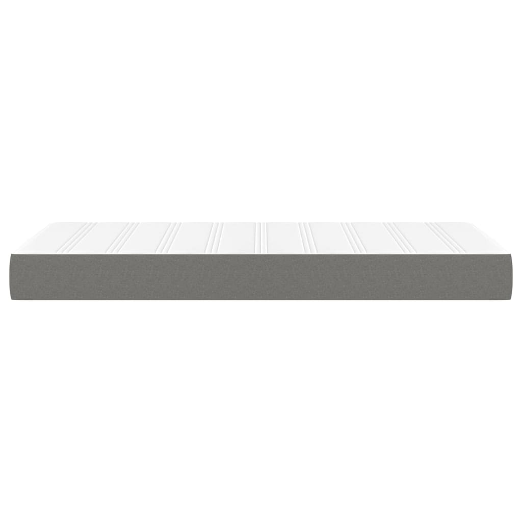 Taschenfederkernmatratze Dunkelgrau 90x200x20 cm Stoff
