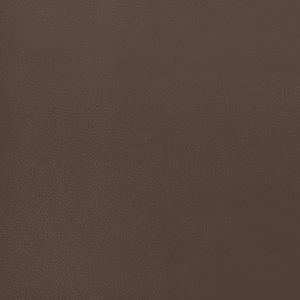 Taschenfederkernmatratze Braun 90x200x20 cm Kunstleder