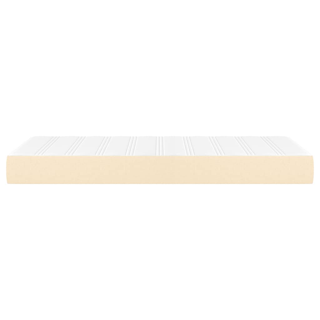 Taschenfederkernmatratze Creme 100x200x20 cm Stoff