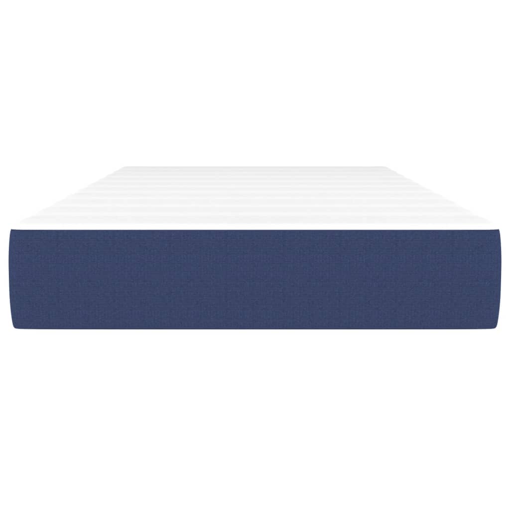 Taschenfederkernmatratze Blau 100x200x20 cm Stoff