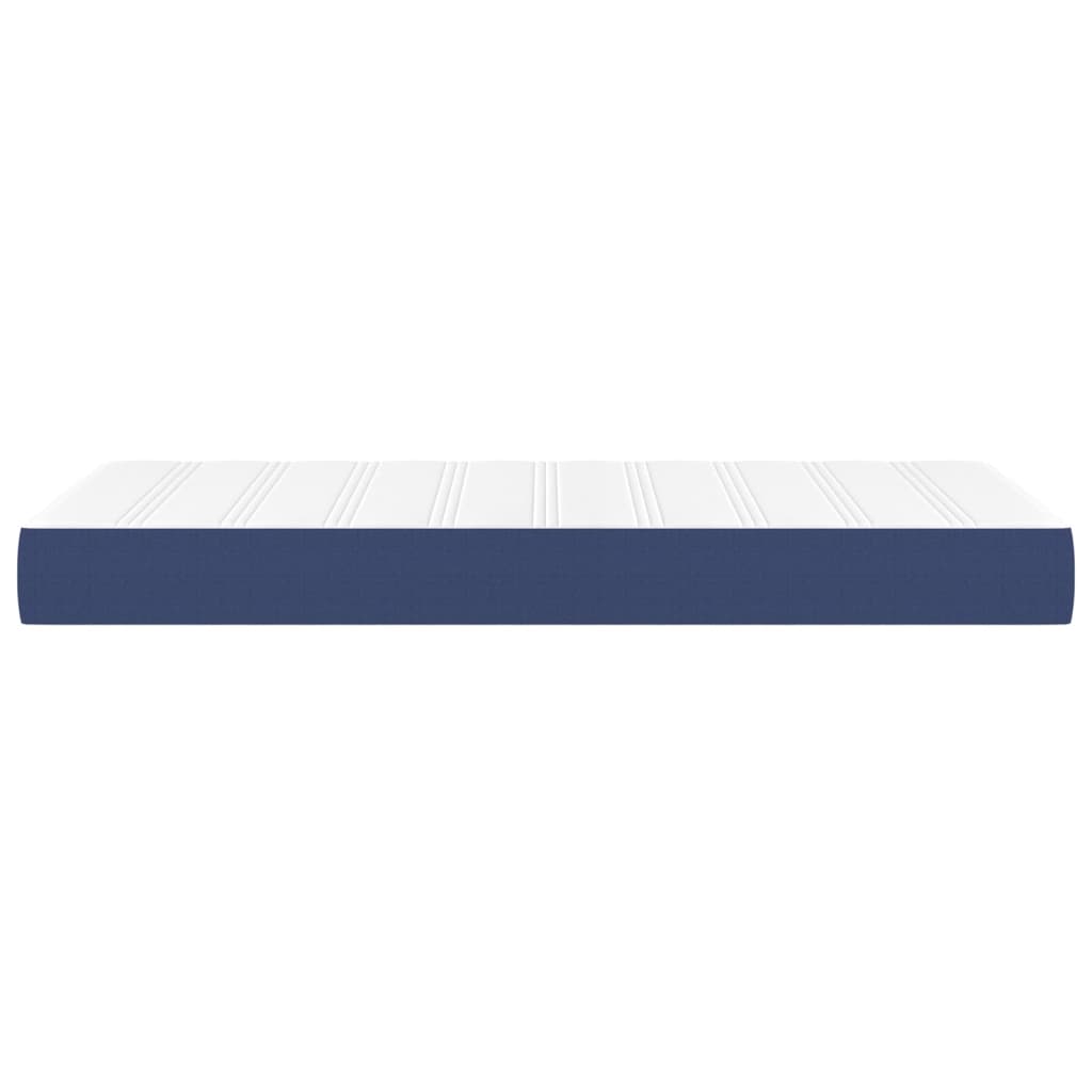 Taschenfederkernmatratze Blau 100x200x20 cm Stoff