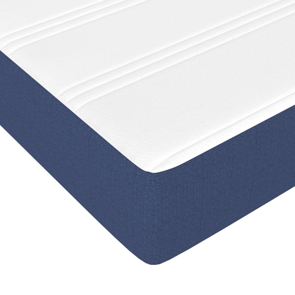 Taschenfederkernmatratze Blau 100x200x20 cm Stoff