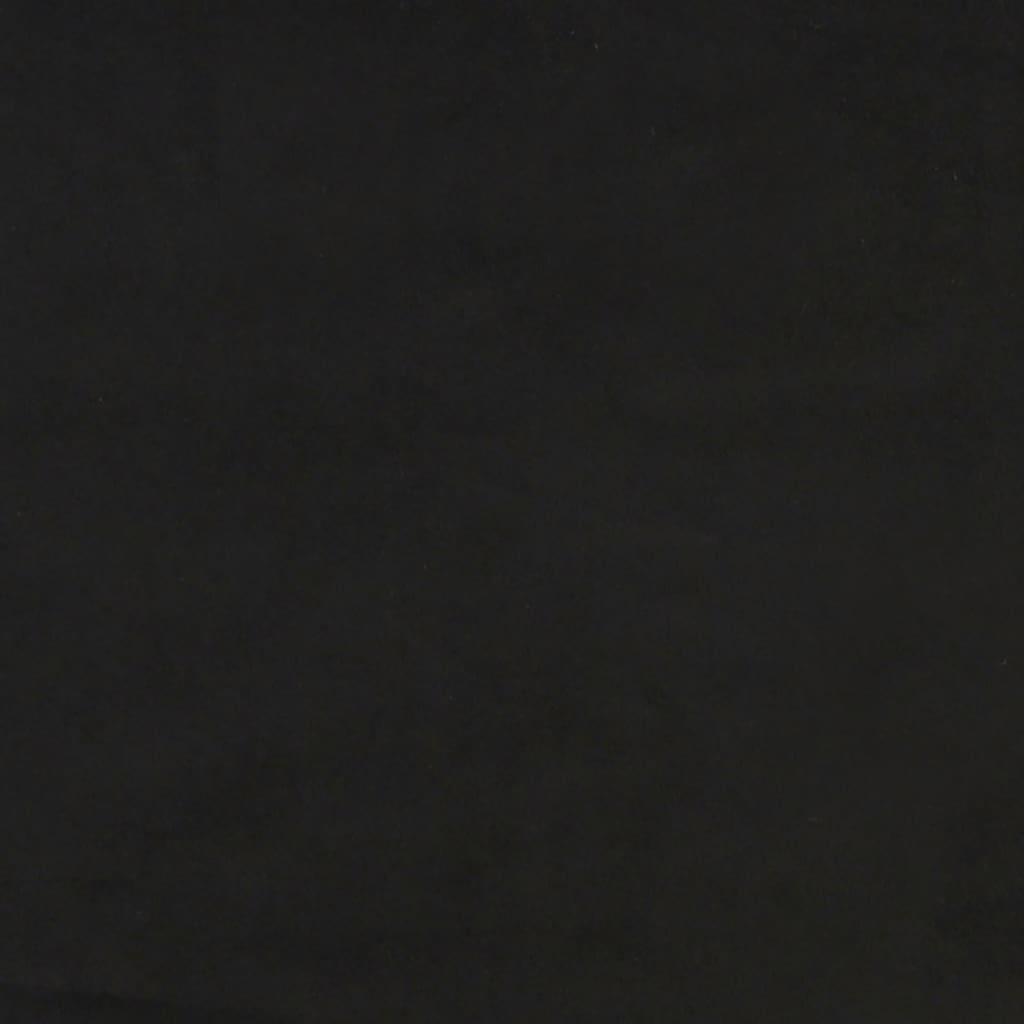 Taschenfederkernmatratze Schwarz 100x200x20 cm Samt
