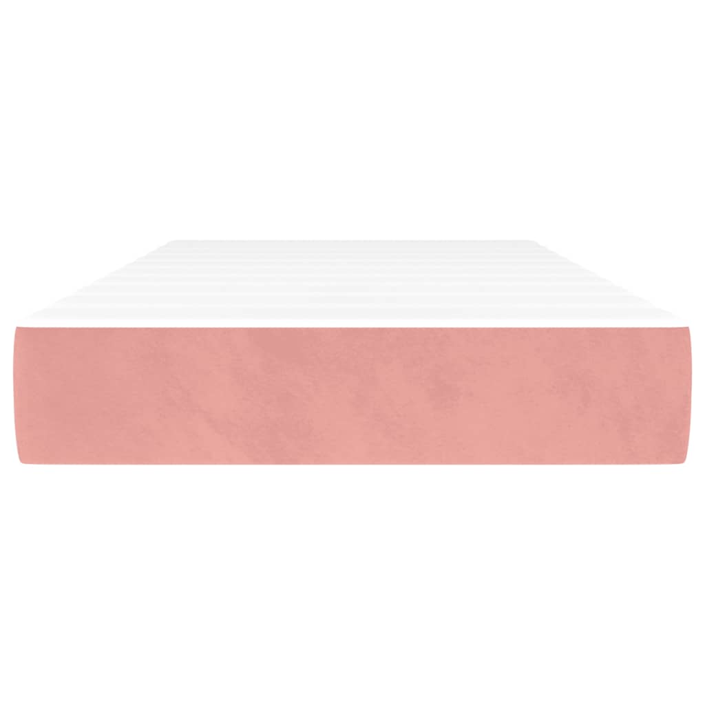 Taschenfederkernmatratze Rosa 100x200x20 cm Samt