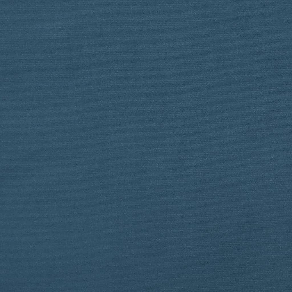 Taschenfederkernmatratze Dunkelblau 120x200x20 cm Samt
