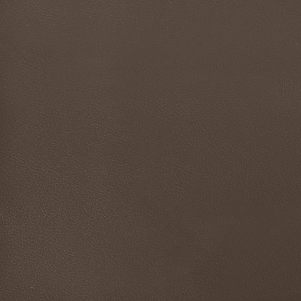 Taschenfederkernmatratze Braun 140x190x20 cm Kunstleder