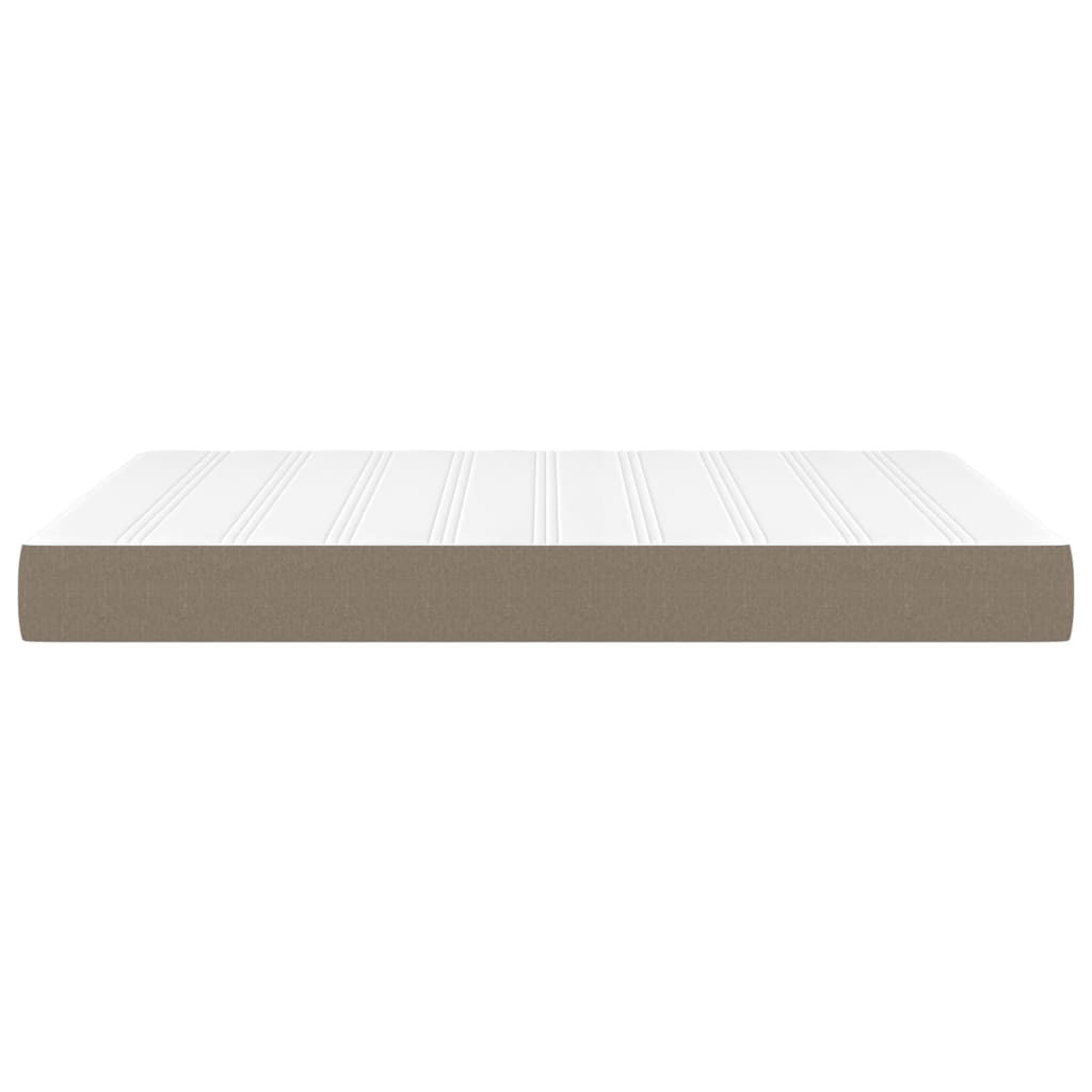 Taschenfederkernmatratze Taupe 140x200x20 cm Stoff
