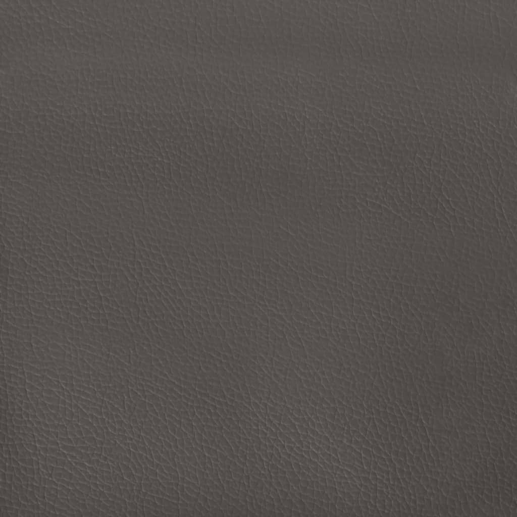 Taschenfederkernmatratze Grau 140x200x20 cm Kunstleder