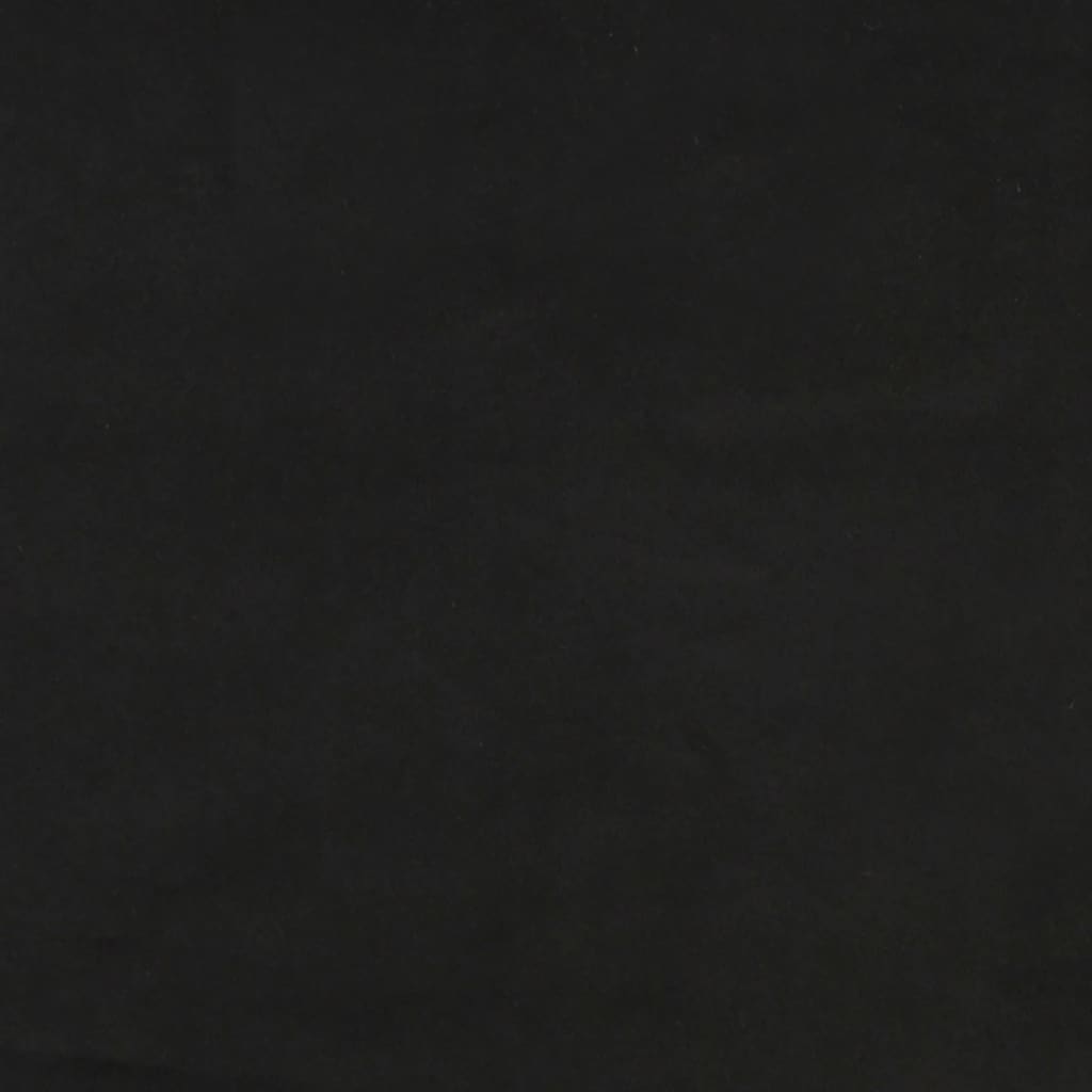 Taschenfederkernmatratze Schwarz 140x200x20 cm Samt