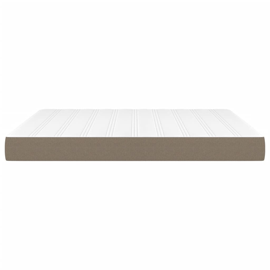 Taschenfederkernmatratze Taupe 160x200x20 cm Stoff