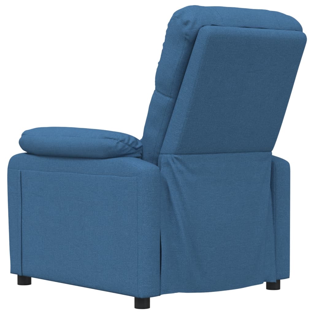 Massagesessel Blau Stoff